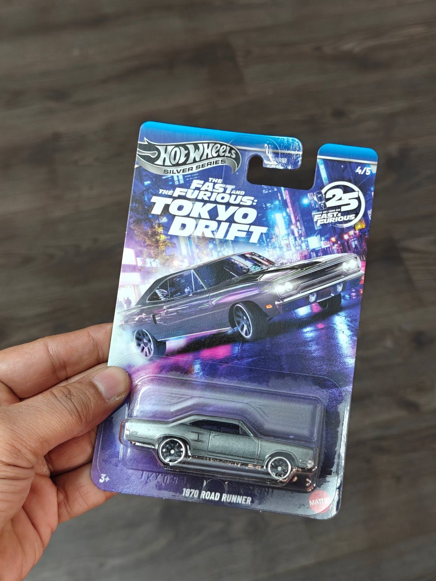 Hot Wheels 1970 Plymouth Road Runner - Fast and Furious Tokyo Drift (Imported) - Kinder Logs