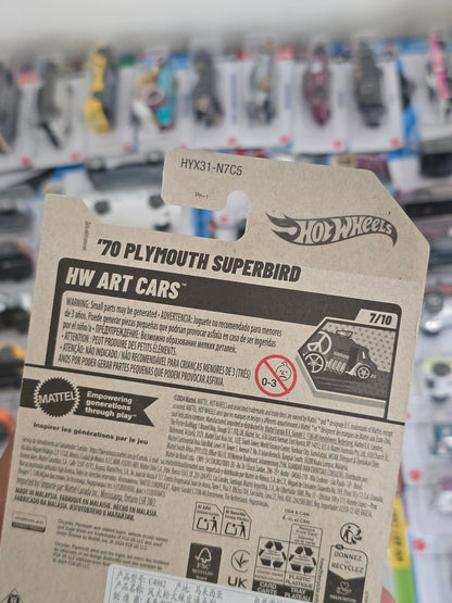 Hot Wheels 1970 Plymouth Superbird (Imported) - Kinder Logs