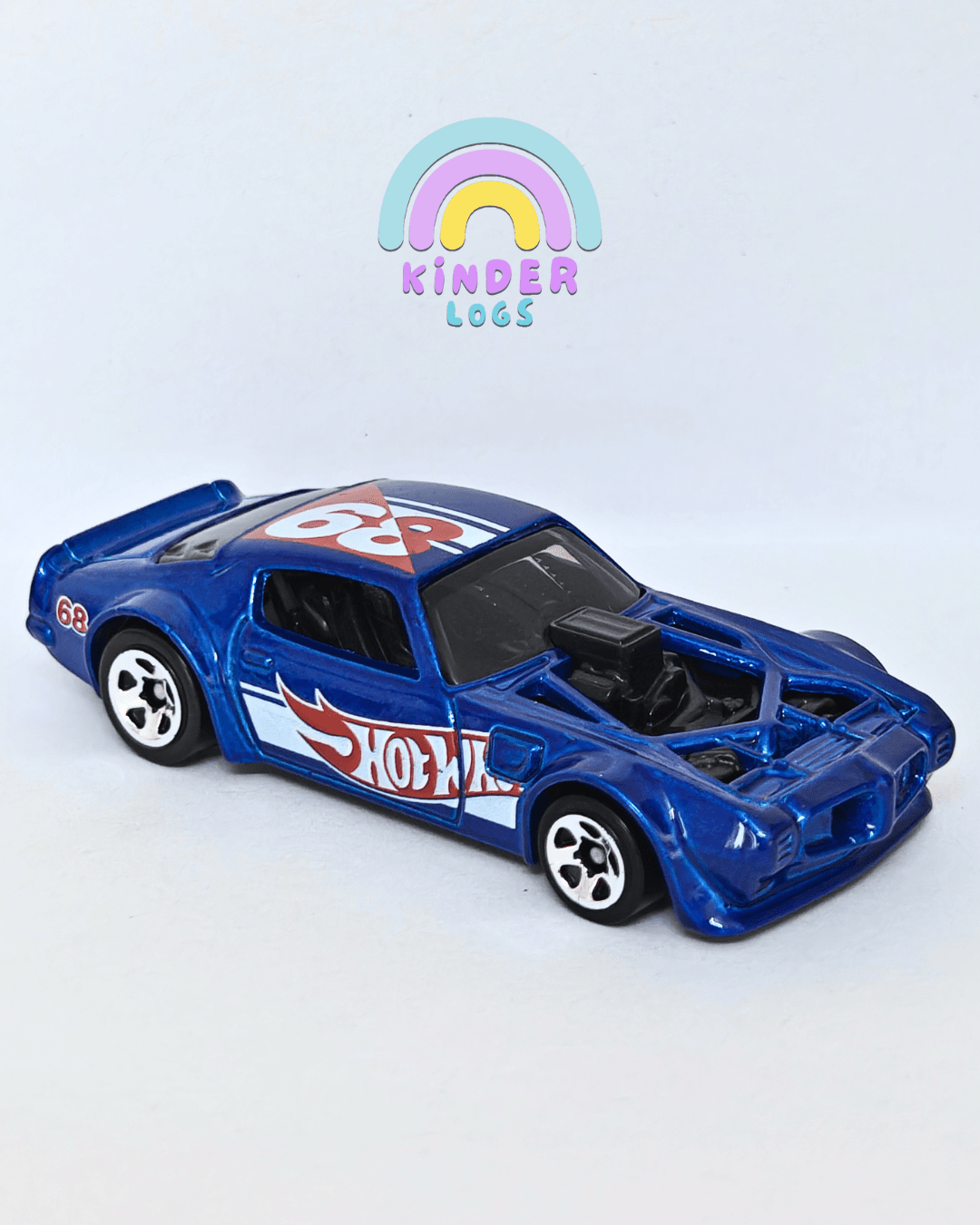 Hot Wheels 1970 Pontiac Firebird - Blue (Uncarded - New) - Kinder Logs