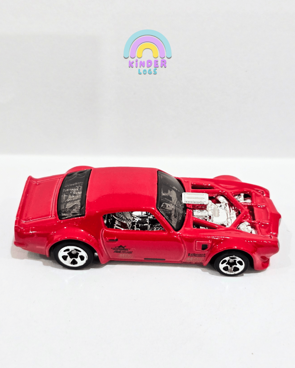 Hot Wheels 1970 Pontiac Firebird - Red (Uncarded) - Kinder Logs