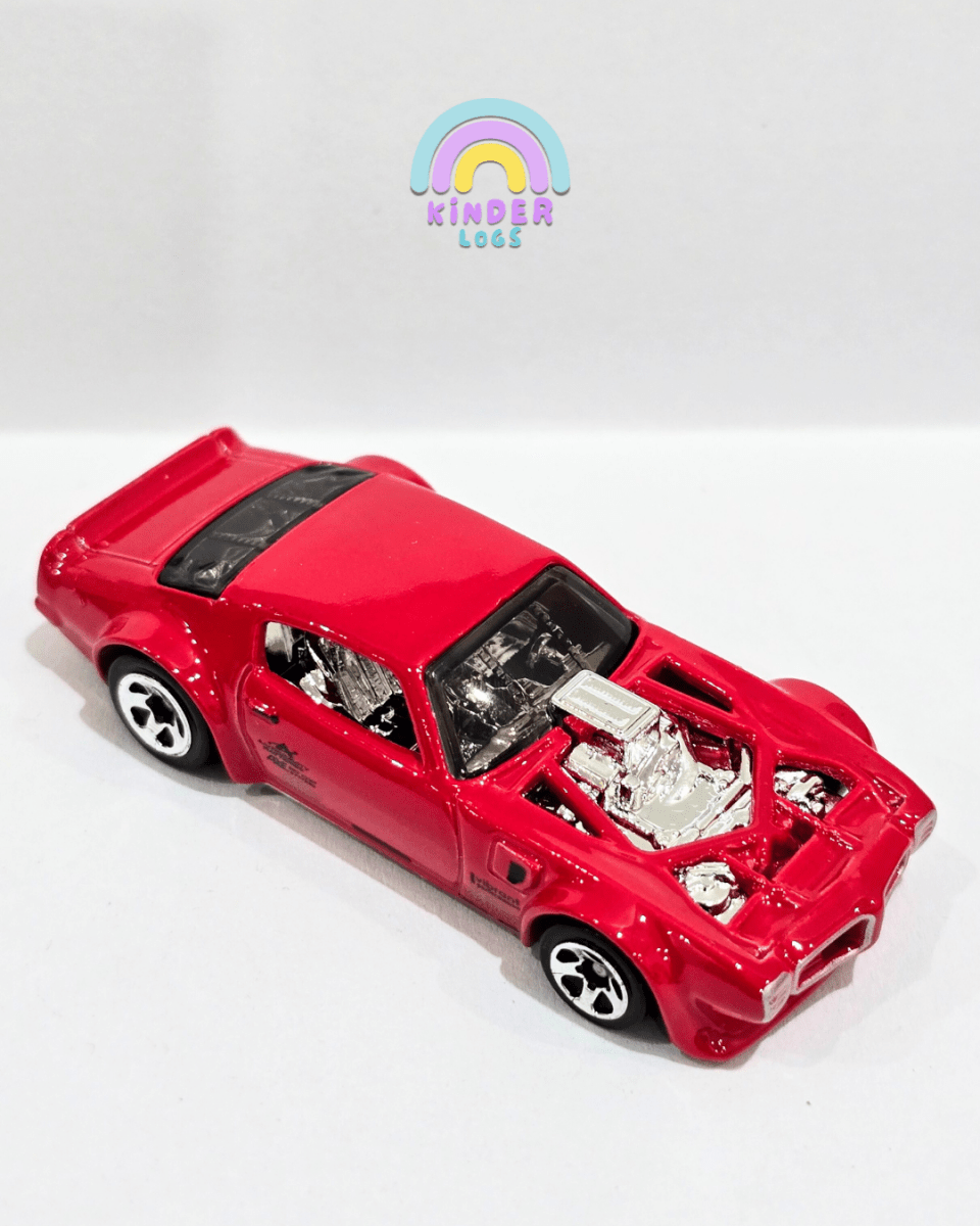 Hot Wheels 1970 Pontiac Firebird - Red (Uncarded) - Kinder Logs