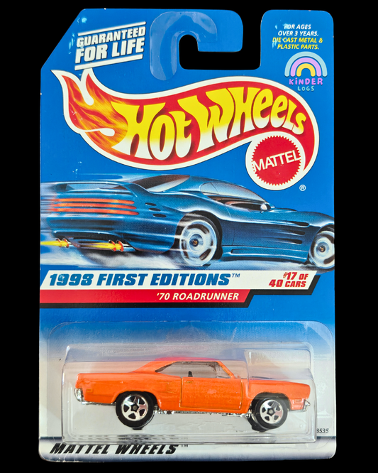 Hot Wheels 1970 Road Runner - 1998 First Editions (Imported) - Kinder Logs