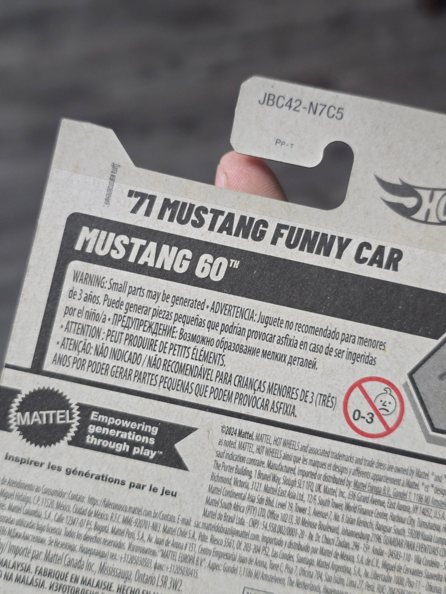 Hot Wheels 1971 Ford Mustang Funny Car Super Treasure Hunt (STH) - Kinder Logs