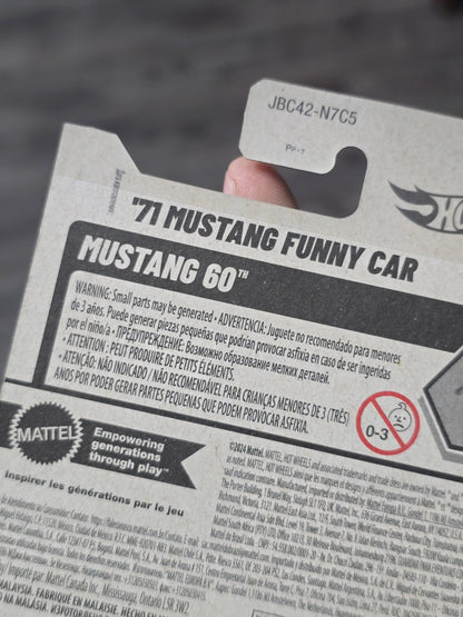 Hot Wheels 1971 Ford Mustang Funny Car Super Treasure Hunt (STH) - Kinder Logs