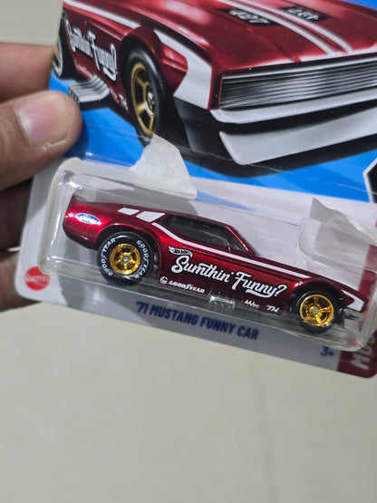 Hot Wheels 1971 Ford Mustang Funny Car Super Treasure Hunt (STH) - Kinder Logs