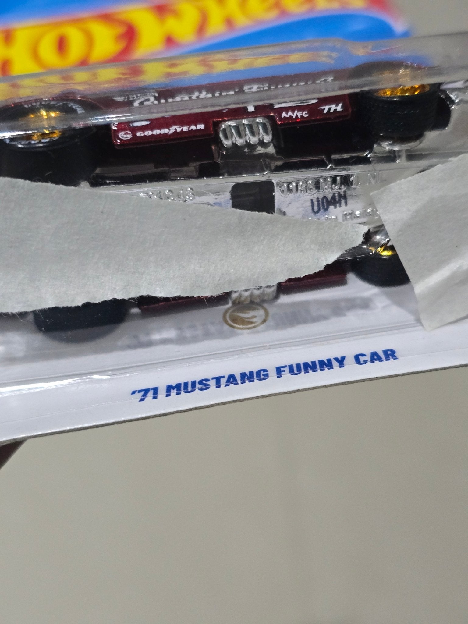 Hot Wheels 1971 Ford Mustang Funny Car Super Treasure Hunt (STH) - Kinder Logs