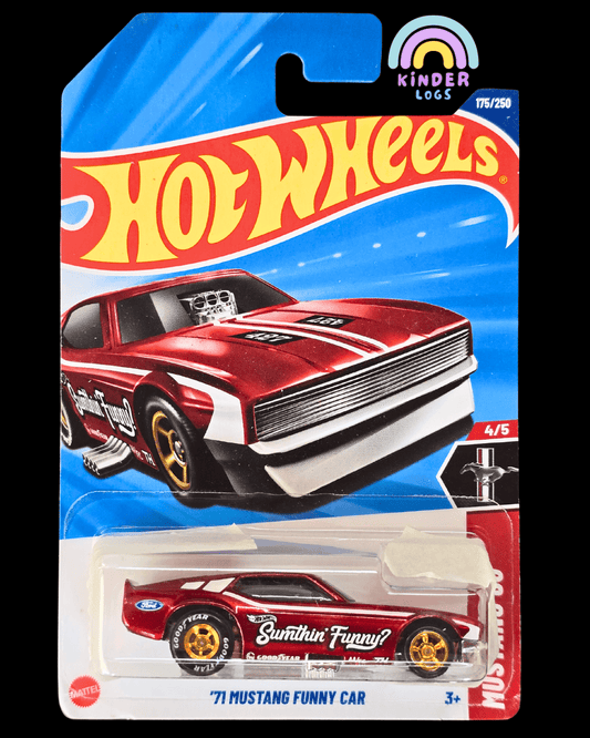 Hot Wheels 1971 Ford Mustang Funny Car Super Treasure Hunt (STH) - Kinder Logs