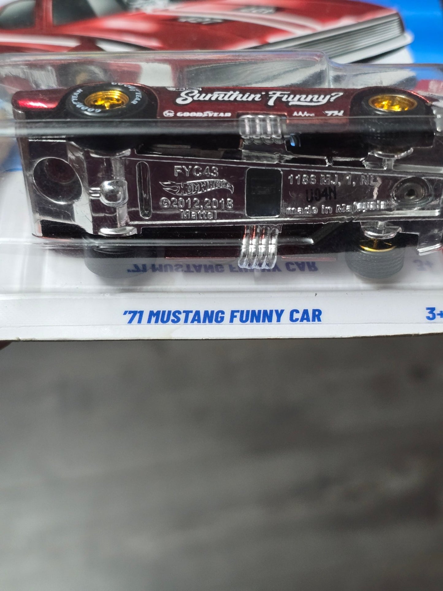 Hot Wheels 1971 Ford Mustang Funny Car Super Treasure Hunt (STH) - Kinder Logs