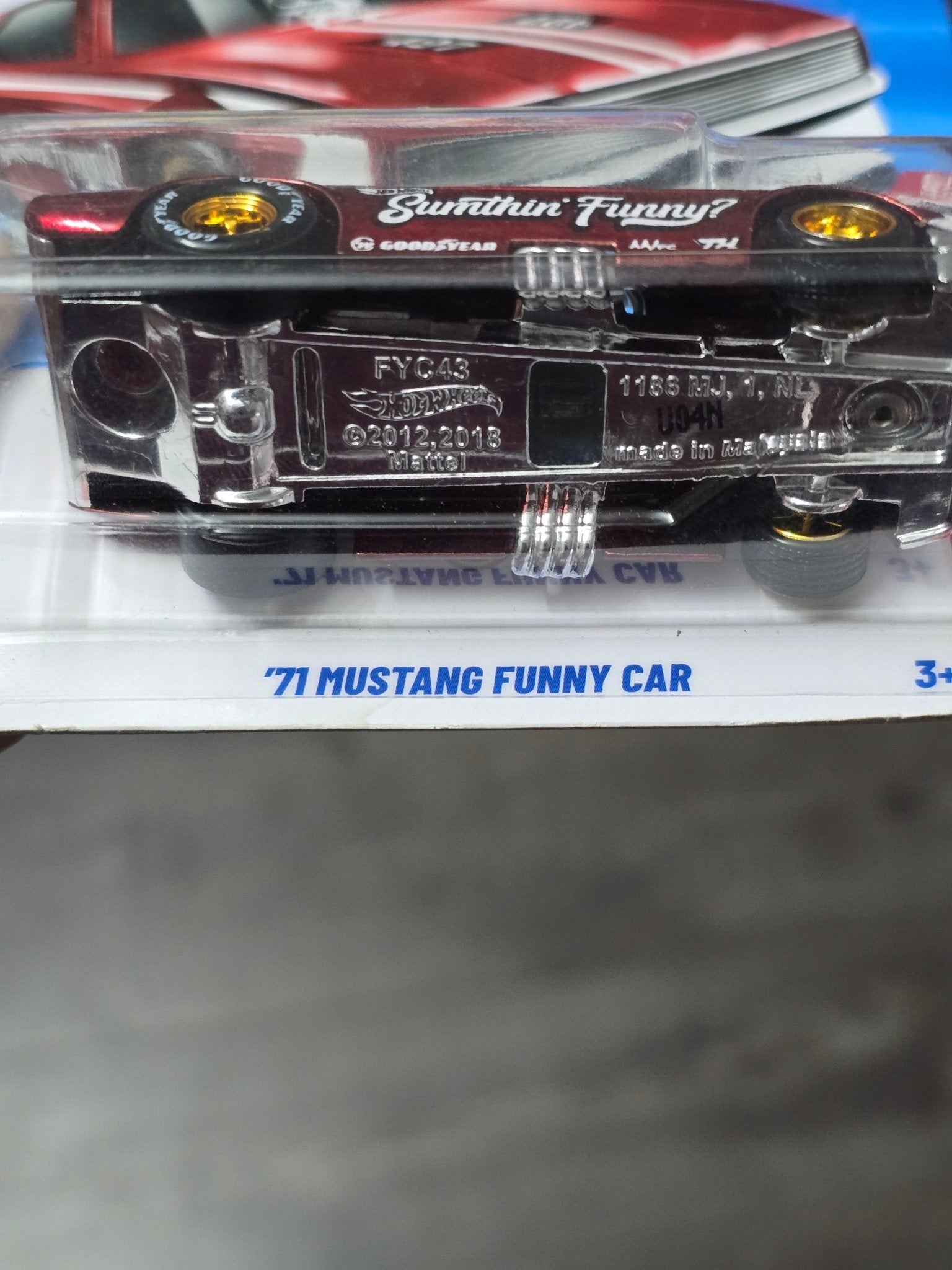 Hot Wheels 1971 Ford Mustang Funny Car Super Treasure Hunt (STH) - Kinder Logs