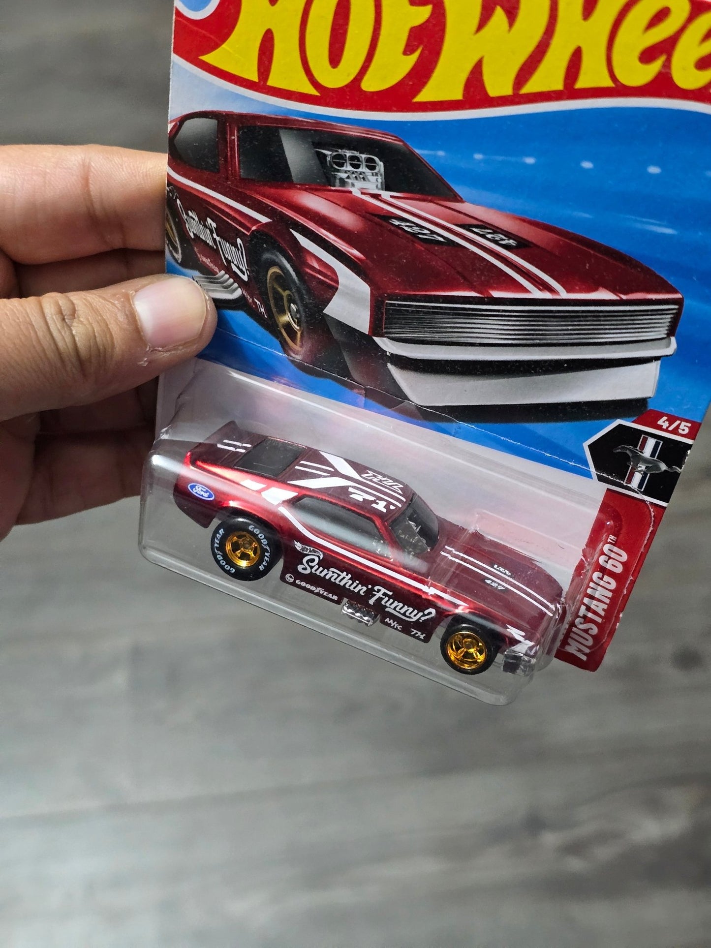 Hot Wheels 1971 Ford Mustang Funny Car Super Treasure Hunt (STH) - Kinder Logs