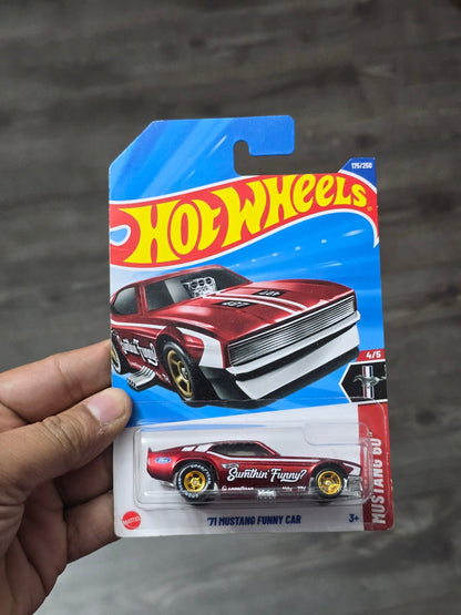 Hot Wheels 1971 Ford Mustang Funny Car Super Treasure Hunt (STH) - Kinder Logs