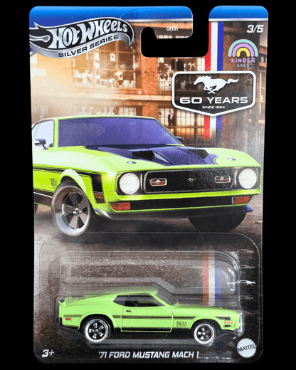 Hot Wheels 1971 Ford Mustang Mach 1 - Mustang 60 Years (Imported) - Kinder Logs