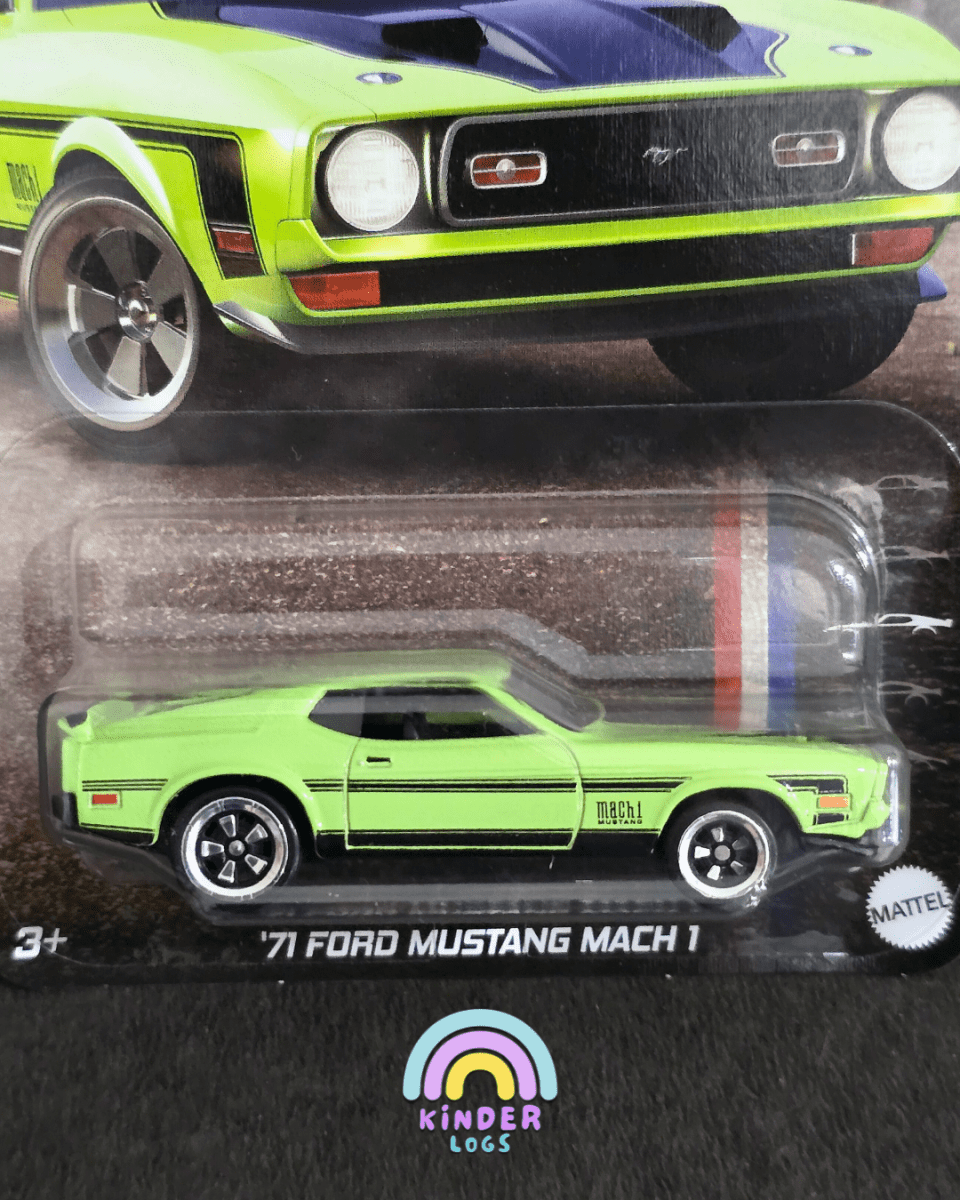 Hot Wheels 1971 Ford Mustang Mach 1 - Mustang 60 Years (Imported) - Kinder Logs