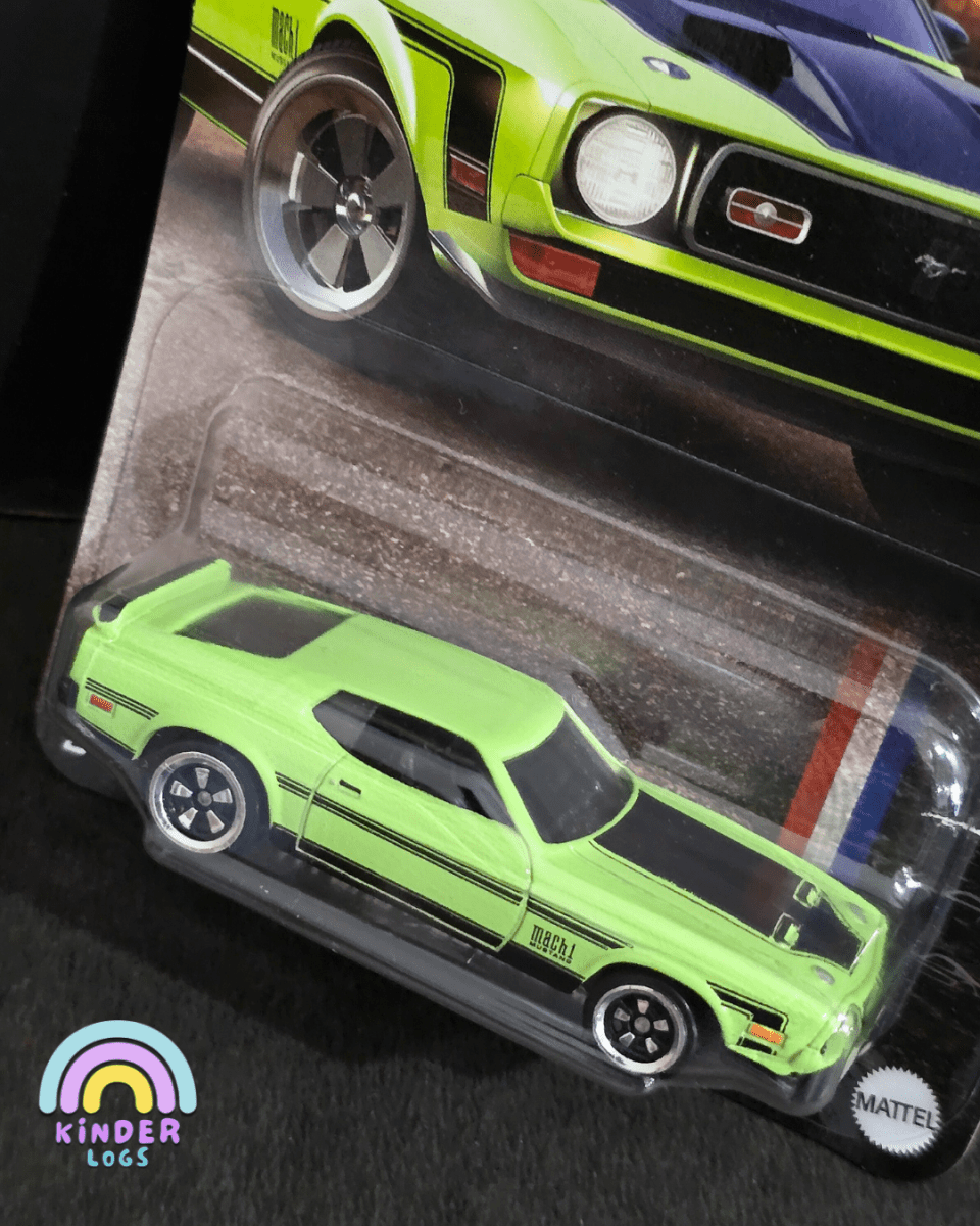 Hot Wheels 1971 Ford Mustang Mach 1 - Mustang 60 Years (Imported) - Kinder Logs