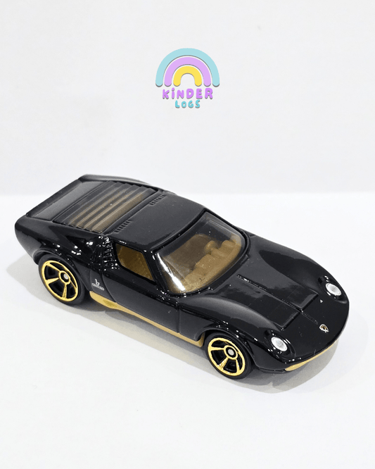 Hot Wheels 1971 Lamborghini Miura P400 SV - Black (Uncarded) - Kinder Logs