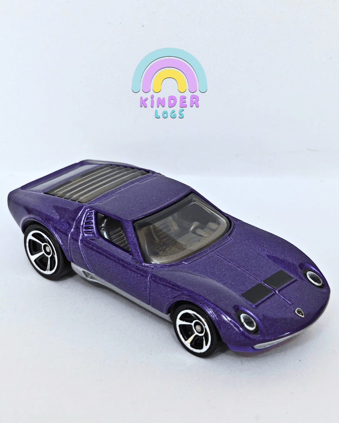Hot Wheels 1971 Lamborghini Miura SV - Purple (Uncarded - New) - Kinder Logs