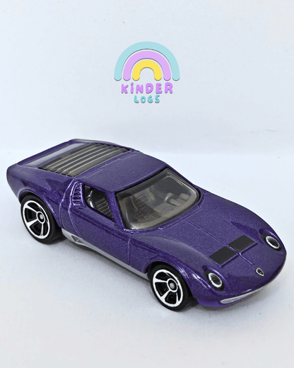 Hot Wheels 1971 Lamborghini Miura SV - Purple (Uncarded - New) - Kinder Logs