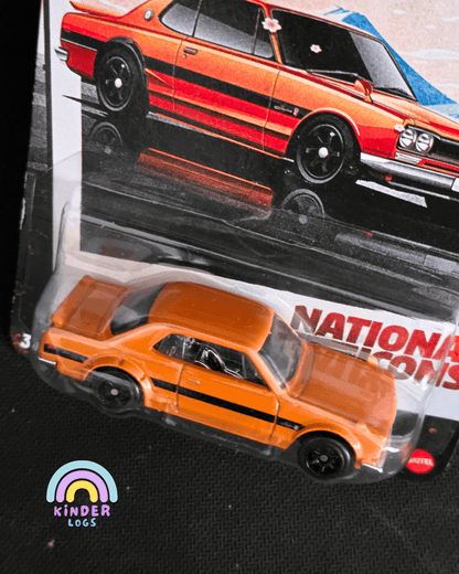 Hot Wheels 1971 Nissan Skyline HT 2000 GT - R - National Icons (Imported) - Kinder Logs