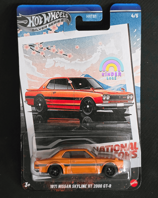 Hot Wheels 1971 Nissan Skyline HT 2000 GT - R - National Icons (Imported) - Kinder Logs