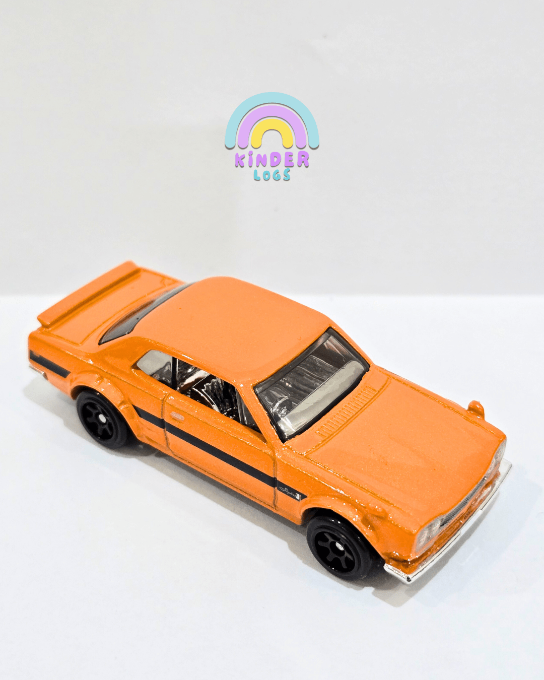 Hot Wheels 1971 Nissan Skyline HT 2000 GT - R - Orange (Uncarded) - Kinder Logs