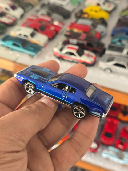 Hot Wheels 1971 Plymouth GTX - Blue (Uncarded) - Kinder Logs