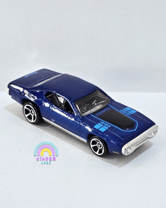 Hot Wheels 1971 Plymouth GTX - Blue (Uncarded) - Kinder Logs