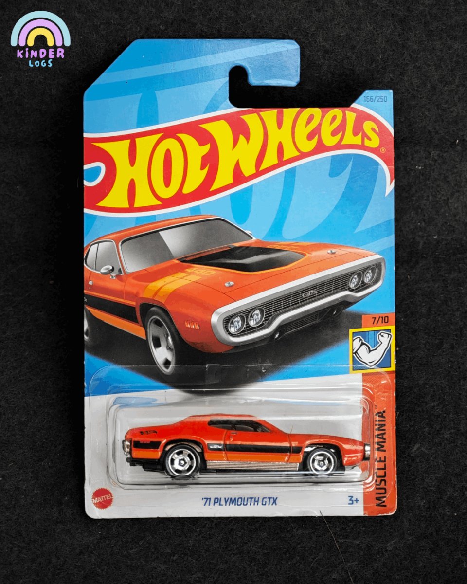 Hot Wheels 1971 Plymouth GTX | Muscle Mania - Kinder Logs