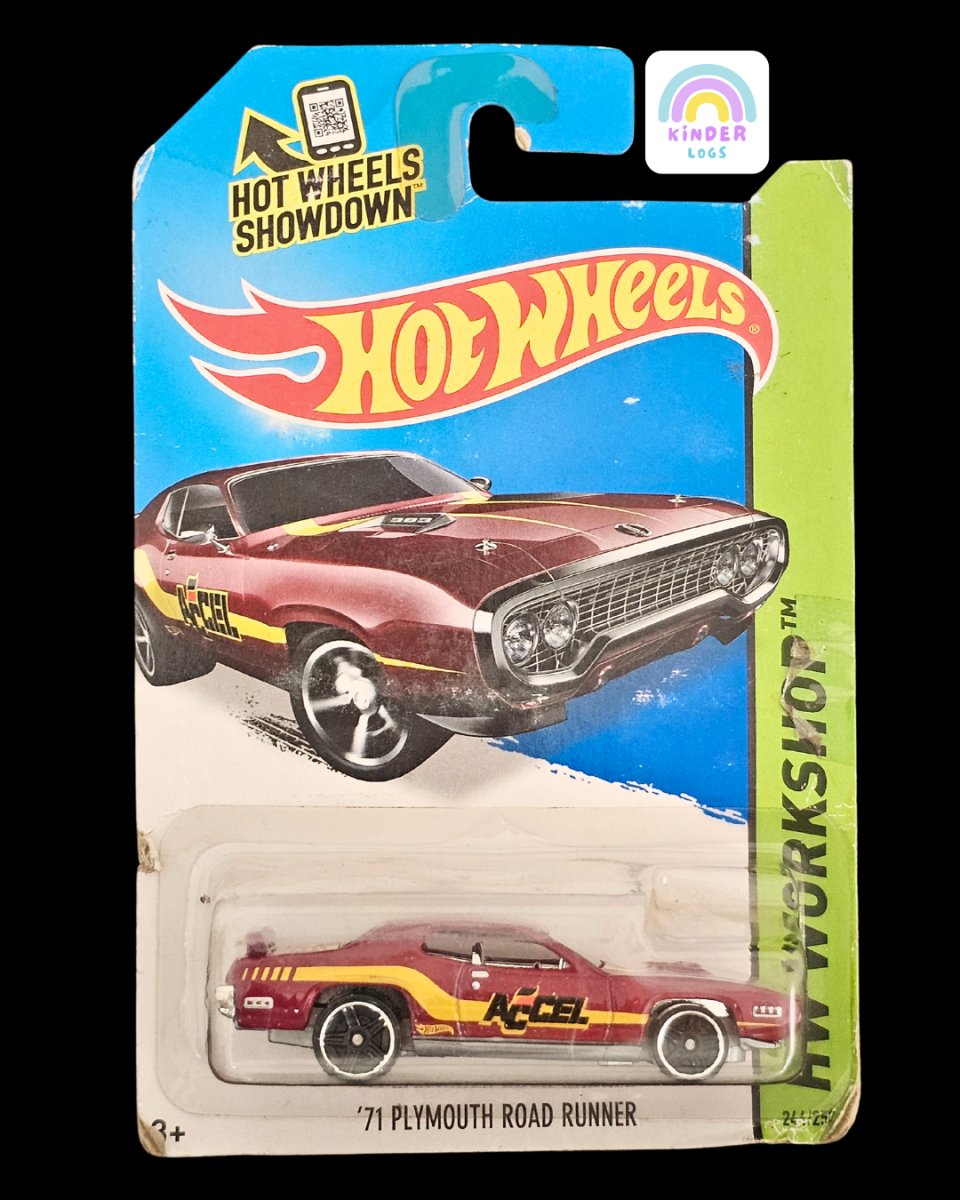 Hot Wheels 1971 Plymouth Road Runner - Kinder Logs