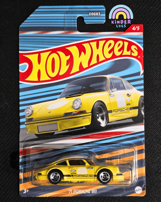 Hot Wheels 1971 Porsche 911 - Racing Circuit (Imported) - Kinder Logs