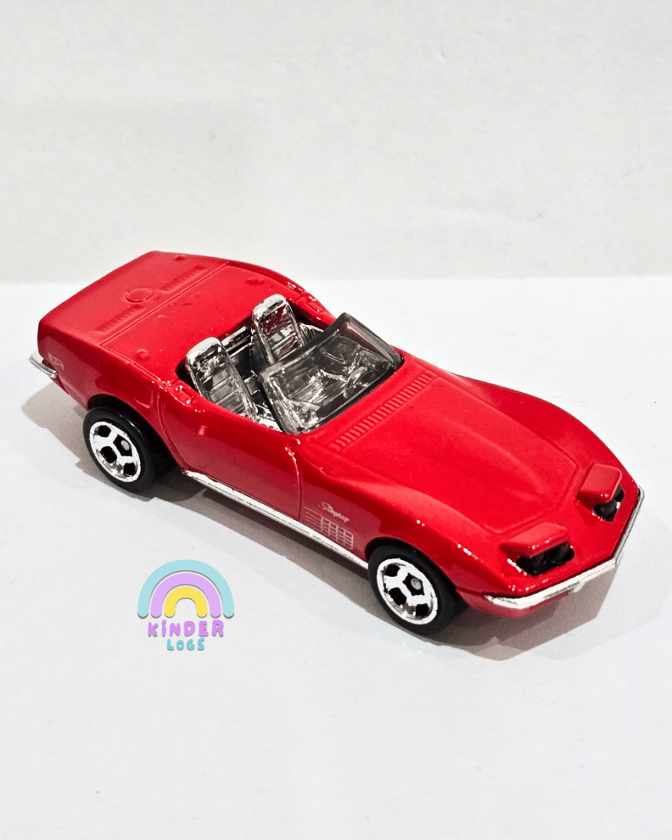 Hot Wheels 1972 Chevrolet Stingray Convertible - Red (Uncarded) - Kinder Logs