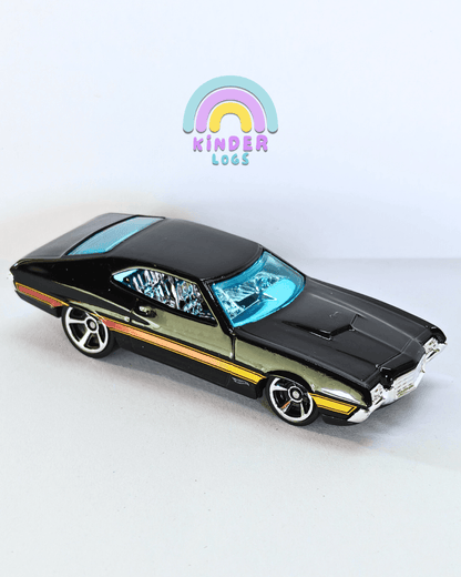 Hot Wheels 1972 Ford Gran Torino Sport - Black (Uncarded - New) - Kinder Logs