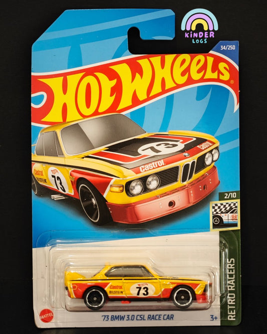 Hot Wheels 1973 BMW 3.0 CSL Race Car - Kinder Logs