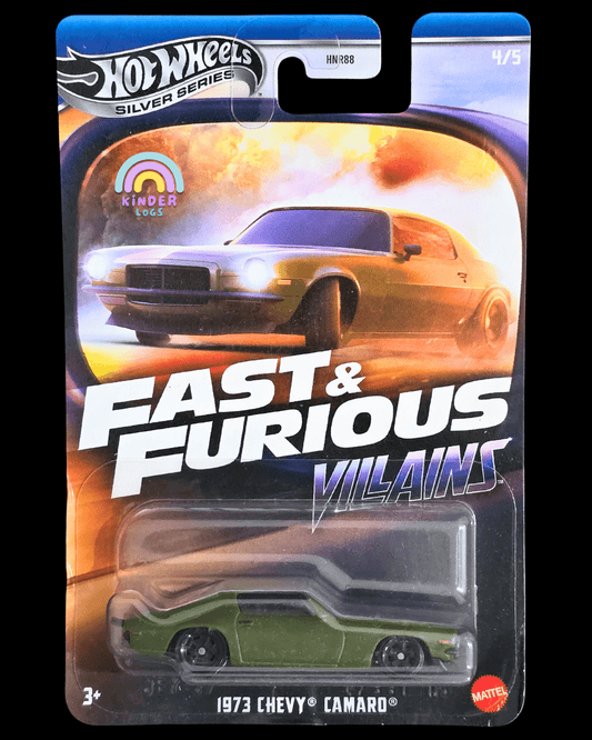 Hot Wheels 1973 Chevy Camaro - Fast & Furious Villains - Kinder Logs