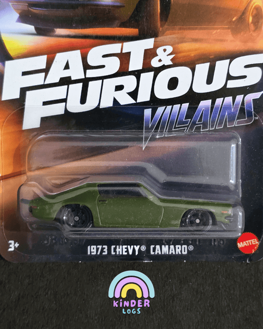 Hot Wheels 1973 Chevy Camaro - Fast & Furious Villains - Kinder Logs