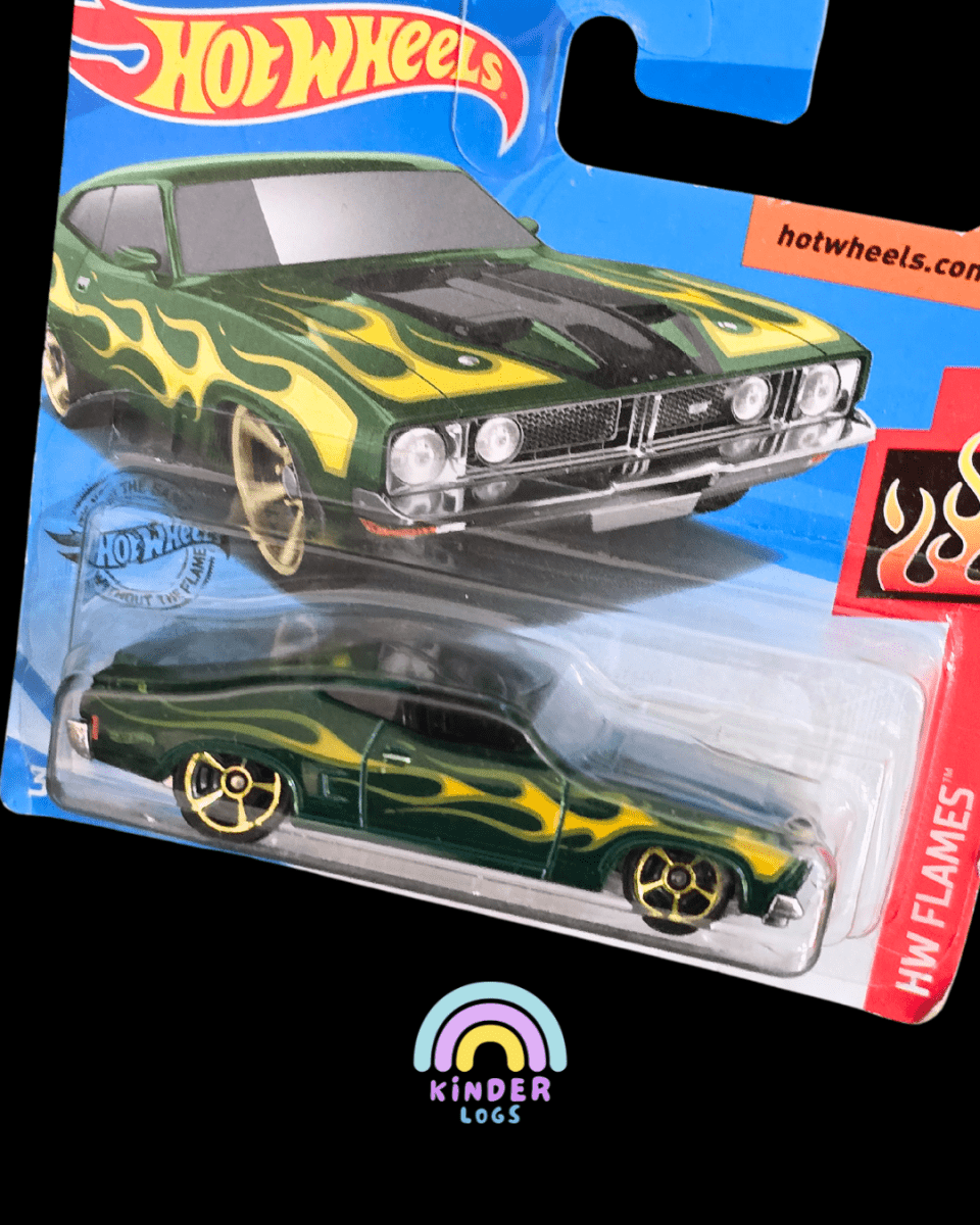 Hot Wheels 1973 Ford Falcon XB - Short Card (Imported) - Kinder Logs