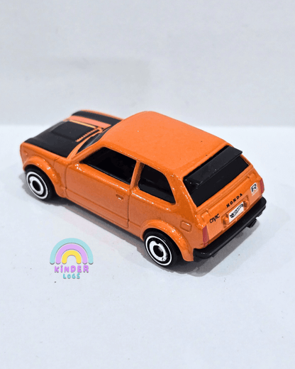 Hot Wheels 1973 Honda Civic Custom - Orange (Uncarded) - Kinder Logs