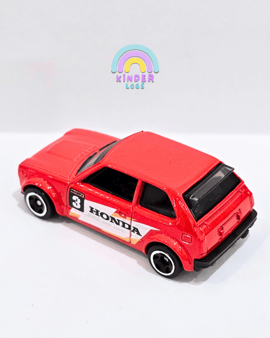 Hot Wheels 1973 Honda Civic Custom - Red (Uncarded) - Kinder Logs