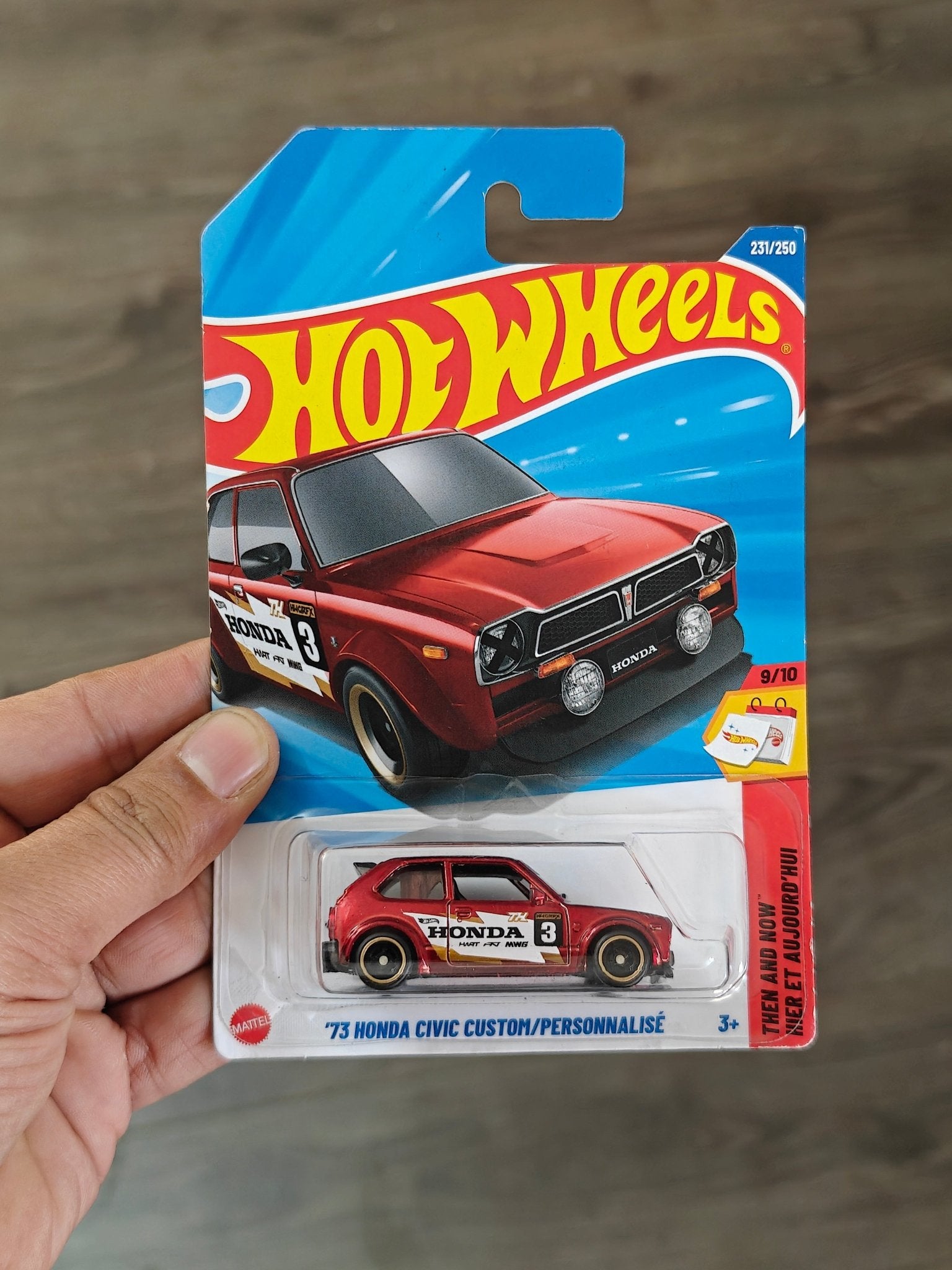 Hot Wheels 1973 Honda Civic Custom Super Treasure Hunt (STH) - Kinder Logs