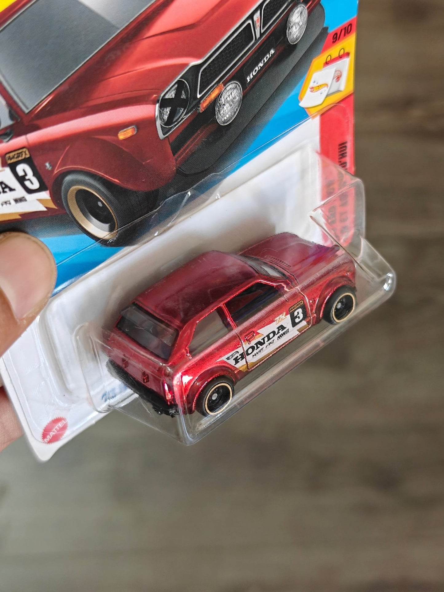 Hot Wheels 1973 Honda Civic Custom Super Treasure Hunt (STH) - Kinder Logs