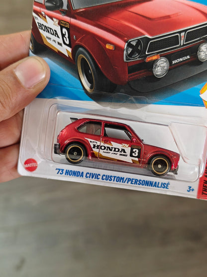Hot Wheels 1973 Honda Civic Custom Super Treasure Hunt (STH) - Kinder Logs