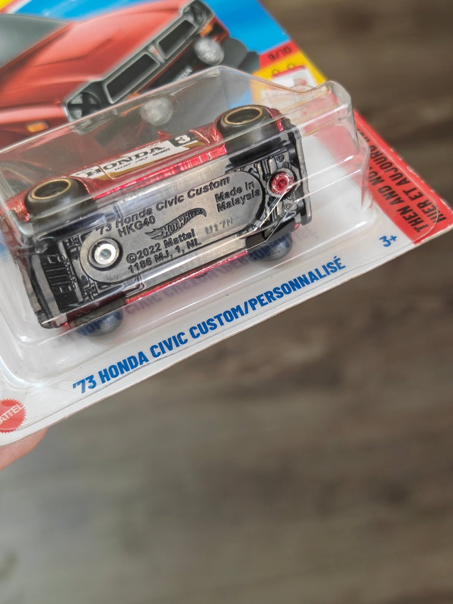 Hot Wheels 1973 Honda Civic Custom Super Treasure Hunt (STH) - Kinder Logs