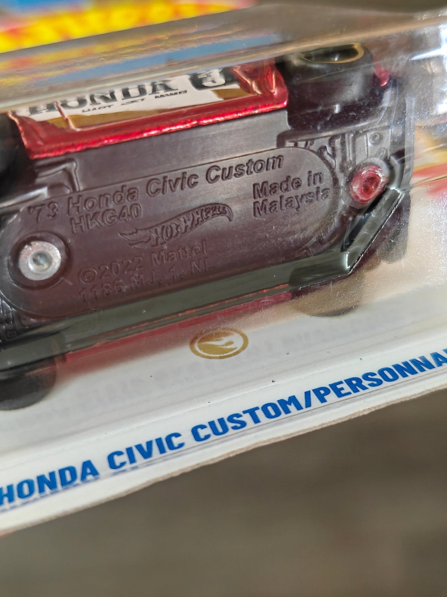 Hot Wheels 1973 Honda Civic Custom Super Treasure Hunt (STH) - Kinder Logs