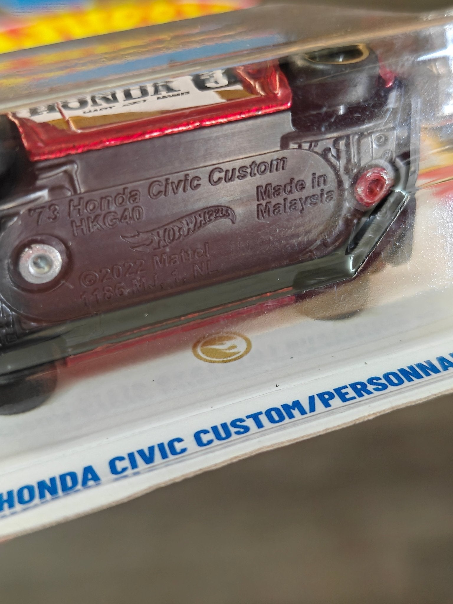 Hot Wheels 1973 Honda Civic Custom Super Treasure Hunt (STH) - Kinder Logs