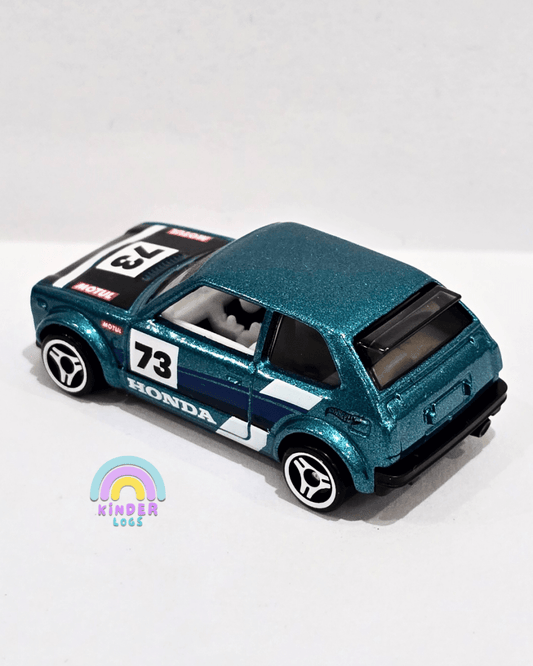 Hot Wheels 1973 Honda Civic Custom - Turquoise (Uncarded) - Kinder Logs