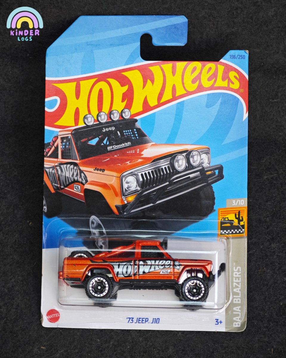 Hot Wheels 1973 Jeep J10 | Baja Blazers - Kinder Logs