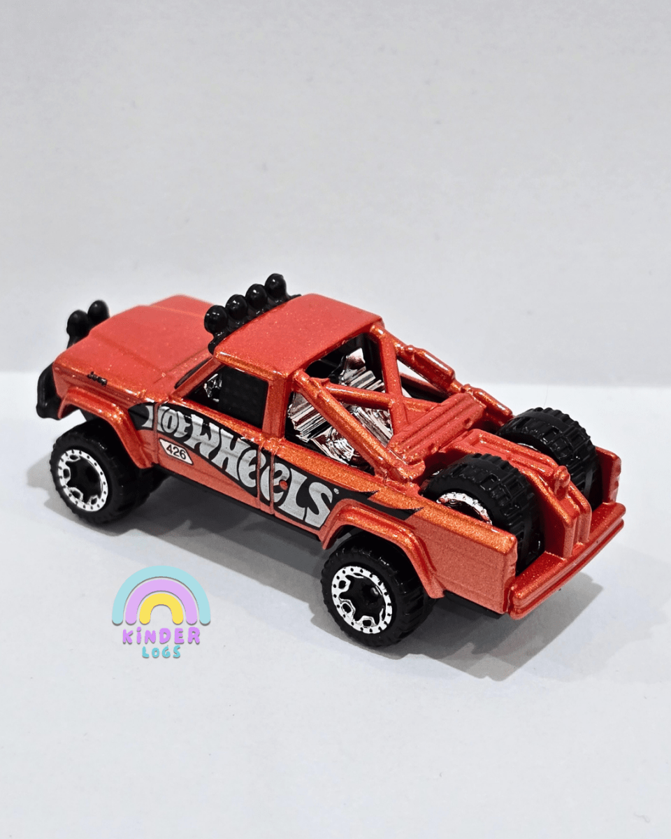 Hot Wheels 1973 Jeep J10 - Orange (Uncarded) - Kinder Logs