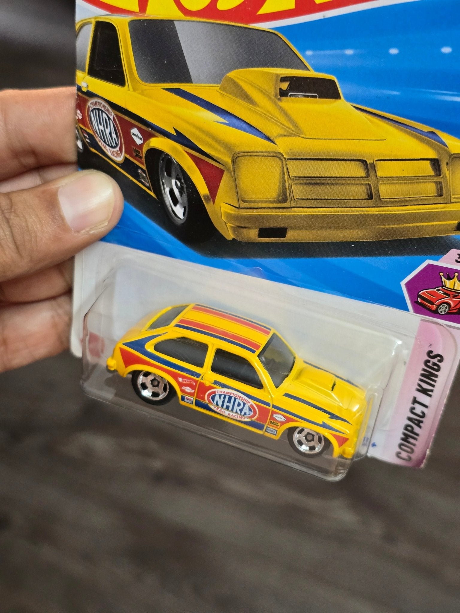Hot Wheels 1976 Chevy Chevette - Yellow (Imported) - Kinder Logs