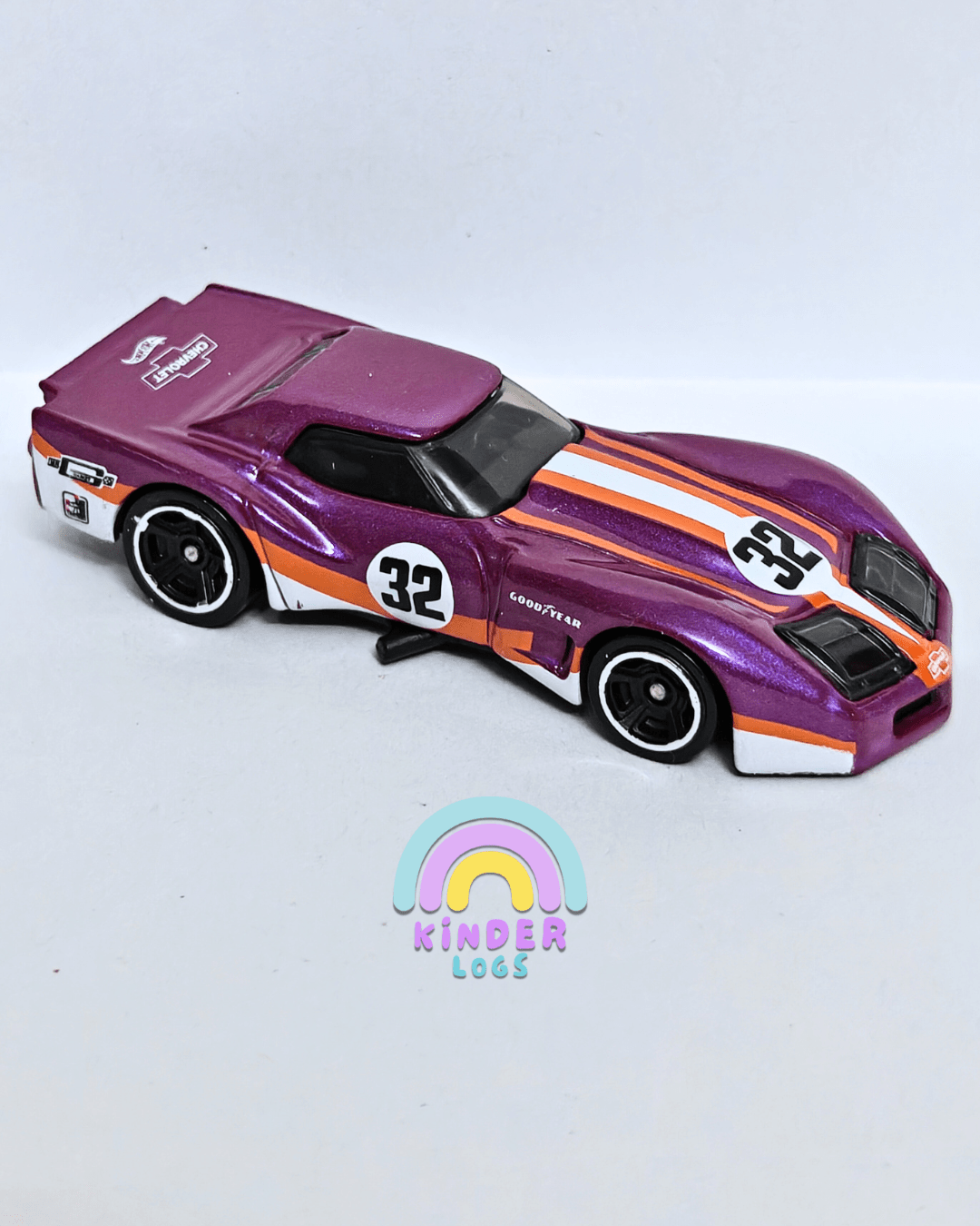 Hot Wheels 1976 Greenwood Chevrolet Corvette - Imported (Uncarded - New) - Kinder Logs