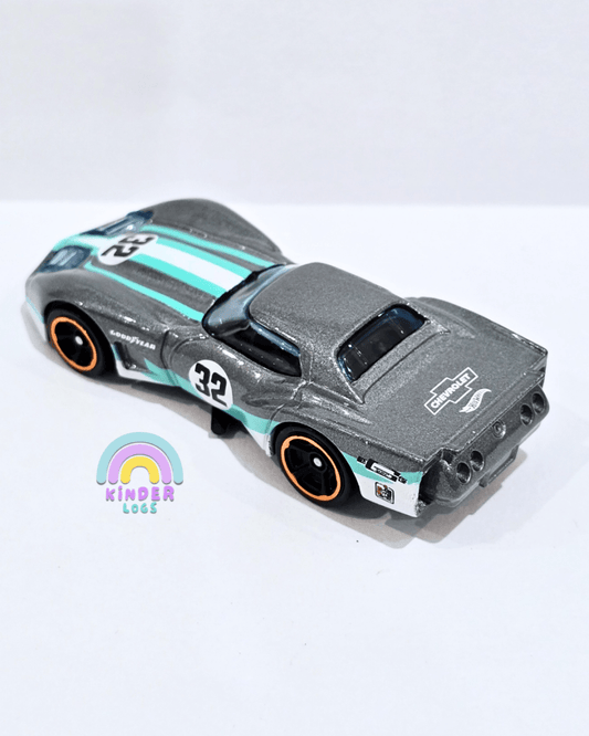 Hot Wheels 1976 Greenwood Corvette - Grey (Uncarded) - Kinder Logs