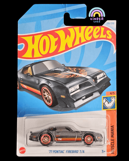 Hot Wheels 1977 Pontiac Firebird T/A Super Treasure Hunt (STH) - Kinder Logs